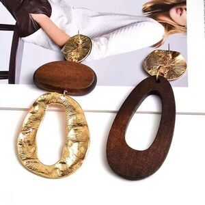 Mixed Media Drop Earrings